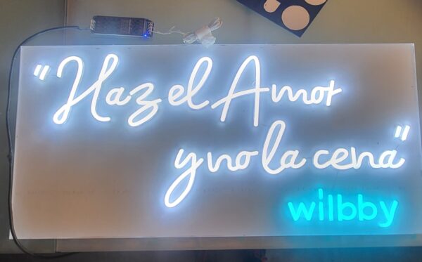 Letras de neon de Wilbby